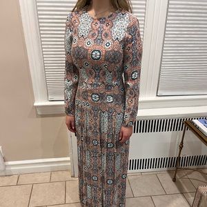 Maxi A-line Patterned Dress